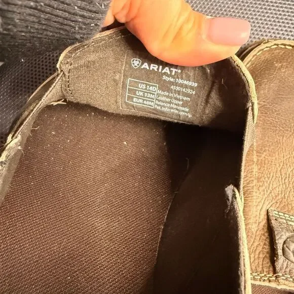 Ariat Men's Tan Leather Loafers